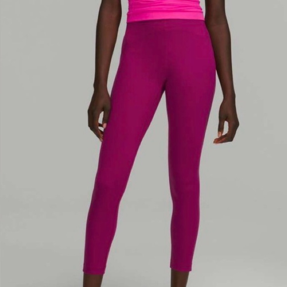Lululemon In Still High Rise Tight in Magenta Purple Size 6
